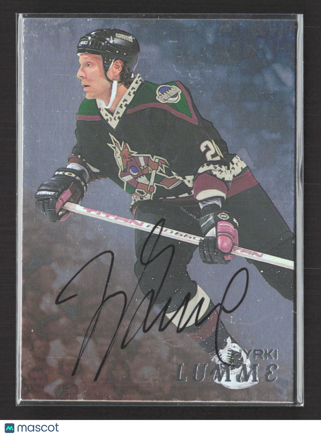 1998 Be A Player Jyrki Lumme #259 auto Auto