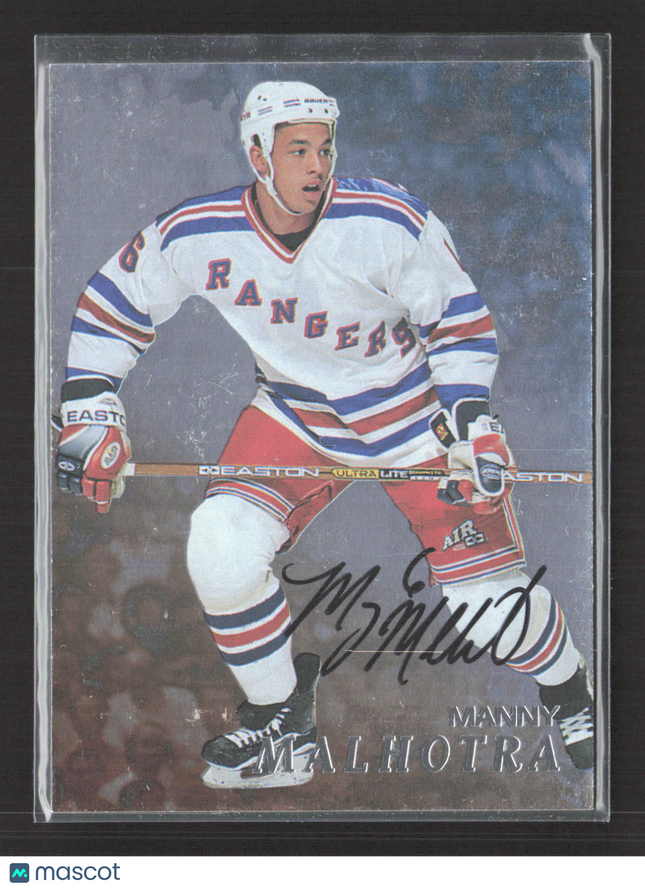 1998 In The Game Be A Player Manny Malhotra #241 auto Auto