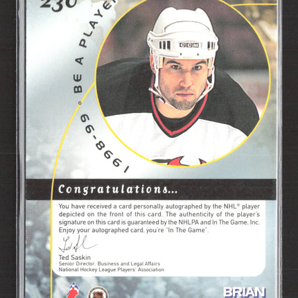 1998 Be A Player Brian Rolston #230 auto Auto
