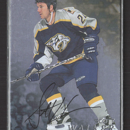 1998 Be A Player Scott Walker #224 auto Auto