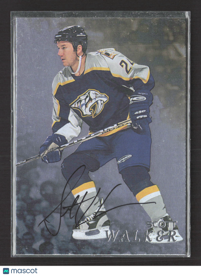 1998 Be A Player Scott Walker #224 auto Auto