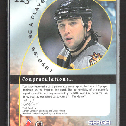 1998 Be A Player Sergei Krivokrasov #223 auto Auto