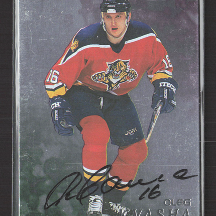 1998 Be A Player Oleg Kvasha #210 auto Auto