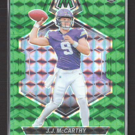 2024 Panini Mosaic J.J. McCarthy #310 Green RC