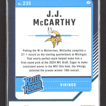 2024 Panini Donruss Optic J.J. McCarthy #235