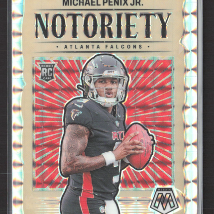 2024 Panini Mosaic Prizm Notoriety Michael Penix Jr. #20 RC