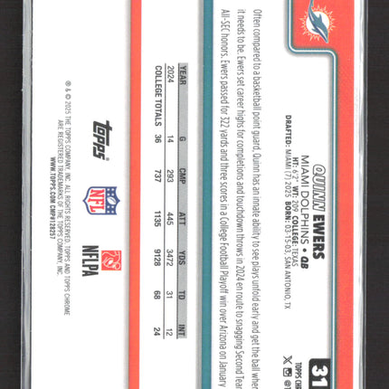 2025 Topps Chrome Tyler Shough RC