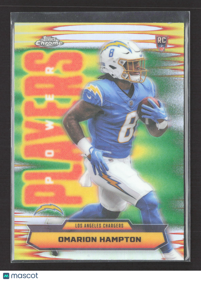 2025 Topps Chrome Power Players Omarion Hampton #PP-17 Refractor RC