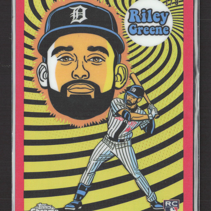2023 Topps Chrome Ultra Violet All-Stars Riley Greene #UV-13 Red RC /5