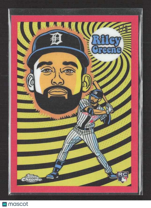 2023 Topps Chrome Ultra Violet All-Stars Riley Greene #UV-13 Red RC /5