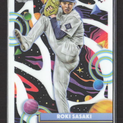 2025 Topps Chrome Cosmic Roki Sasaki #68 RC White Hole