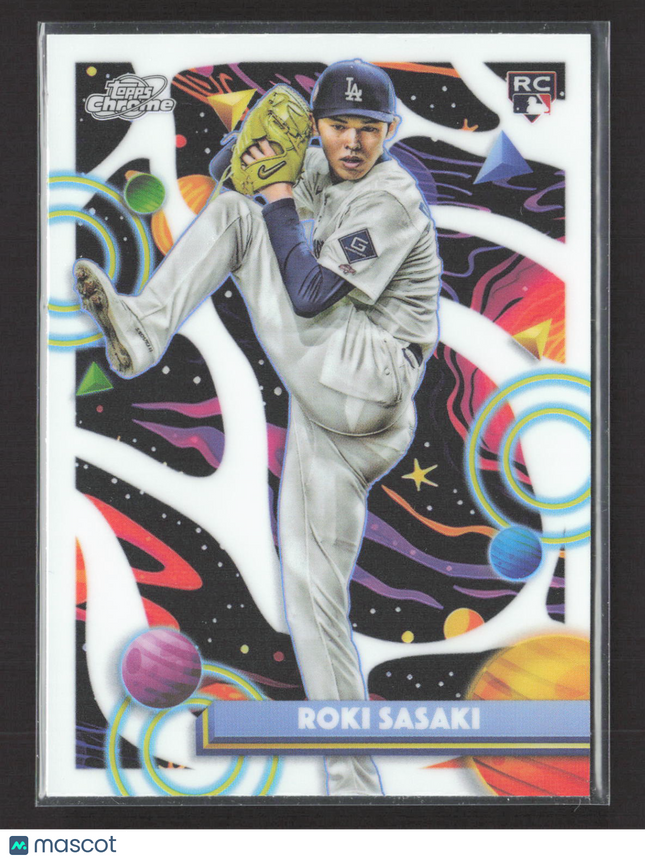 2025 Topps Chrome Cosmic Roki Sasaki #68 RC White Hole