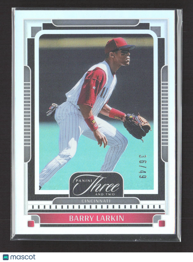 2025 Panini Three and Two Baseball Barry Larkin #42 36/49