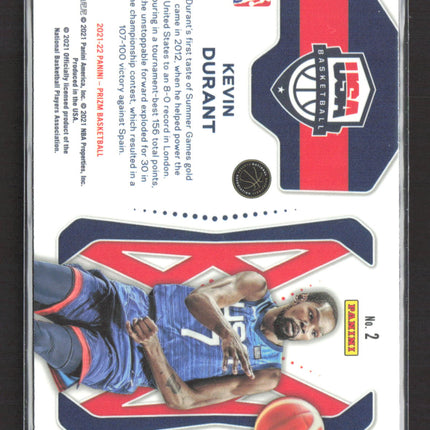 2021 Panini Prizm Basketball Kevin Durant #2