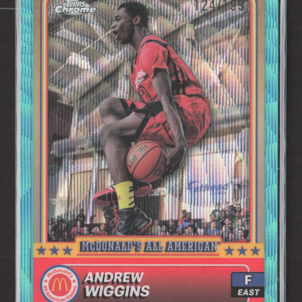 2024 Topps Chrome McDonald's All American Andrew Wiggins #86 Aqua Wave /199