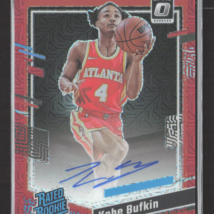 2024 Panini Donruss Optic Kobe Bufkin #265 red mojo auto