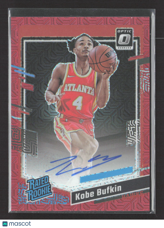 2024 Panini Donruss Optic Kobe Bufkin #265 red mojo auto