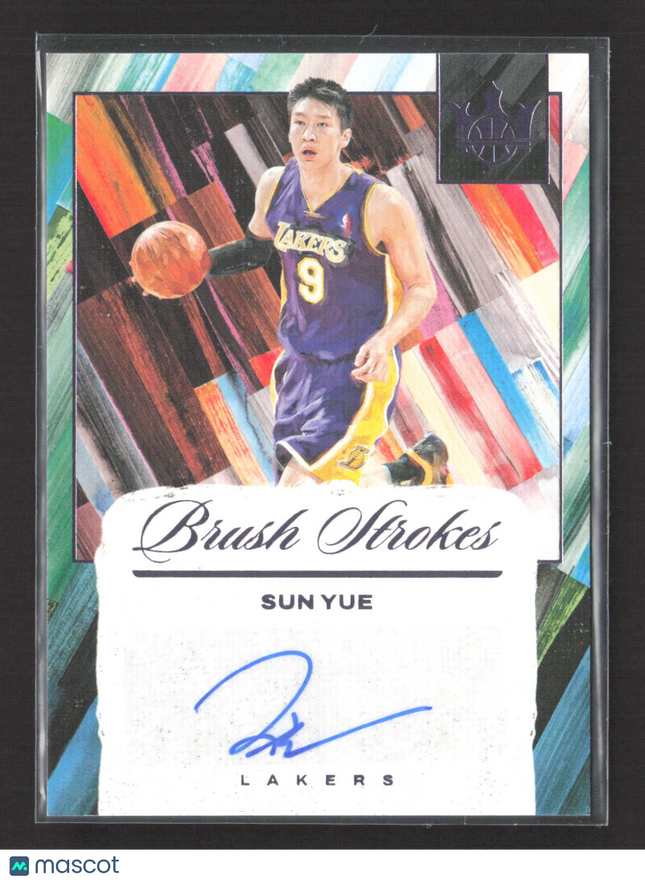 2025 Panini Court Kings Brush Strokes Sun Yue #BR-SUN 30/35 auto