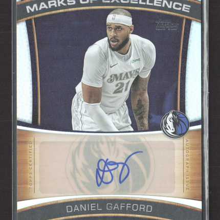 2025 Topps Marks of Excellence Daniel Gafford #ME-DG auto