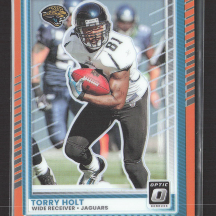 2025 Panini Donruss Optic Football Torry Holt #91 Orange Prizm 106/299