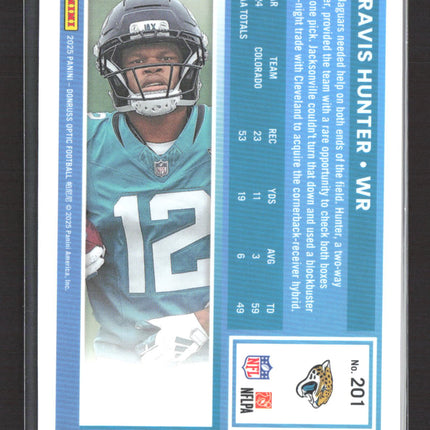 2025 Panini Donruss Optic Travis Hunter #201