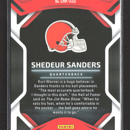 2025 Panini Certified Football Shedeur Sanders #CRK-SSS RC
