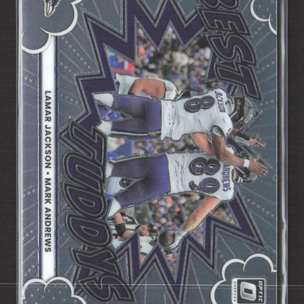 2025 Panini Donruss Optic Best Tuddys Lamar Jackson Mark Andrews #15