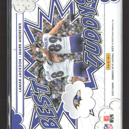 2025 Panini Donruss Optic Best Tuddys Lamar Jackson Mark Andrews #15