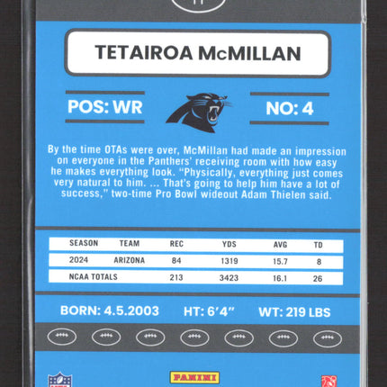 2025 Panini Donruss Optic Football Tetairoa McMillan #11 RC