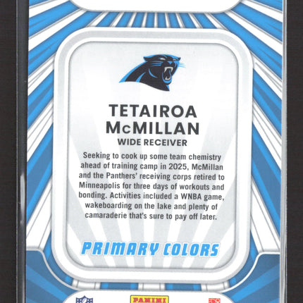 2025 Panini Donruss Optic Primary Colors Tetairoa McMillan #7 RC
