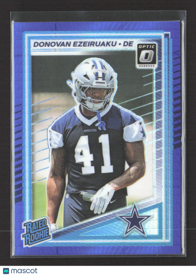 2025 Panini Donruss Optic Prizm Donovan Ezeiruaku #230 blue
