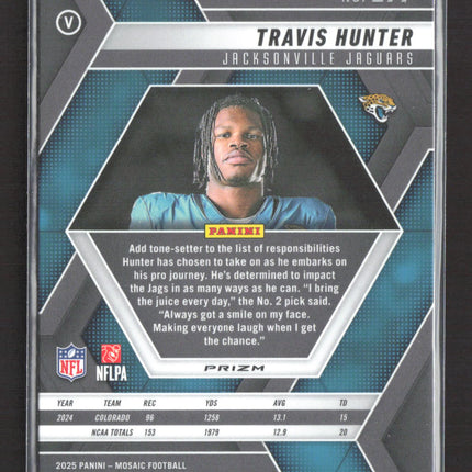 2025 Panini Mosaic Travis Hunter #279 RC silver