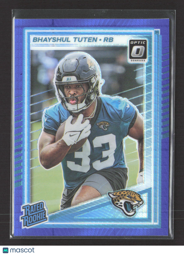 2025 Panini Donruss Optic Prizm Bhayshul Tuten #272 blue