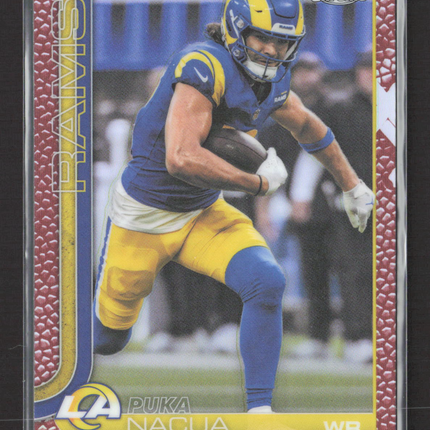2025 Topps Chrome Puka Nacua #166 pigskin