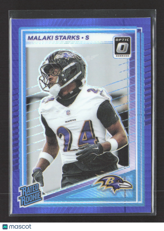 2025 Panini Donruss Optic Prizm Malaki Starks #256 blue