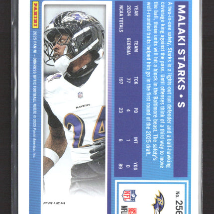 2025 Panini Donruss Optic Prizm Malaki Starks #256 blue