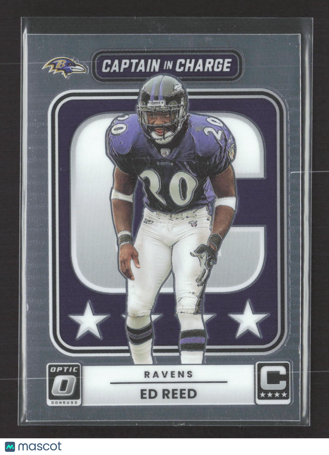 2025 Panini Donruss Optic Captain in Charge Ed Reed #10