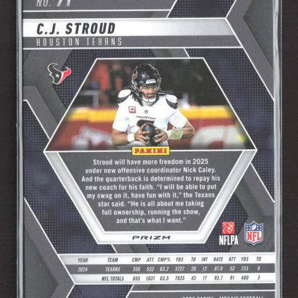 2025 Panini Mosaic Prizm C.J. Stroud #71 Red