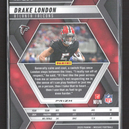 2025 Panini Mosaic Drake London #250 silver