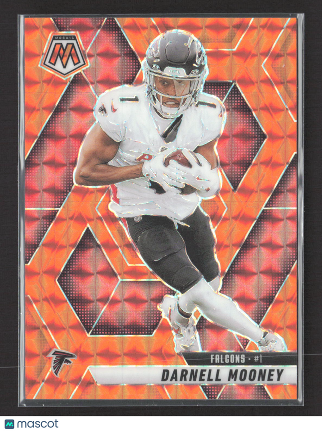 2025 Panini Mosaic Football Darnell Mooney #25 Orange Prizm 162/199