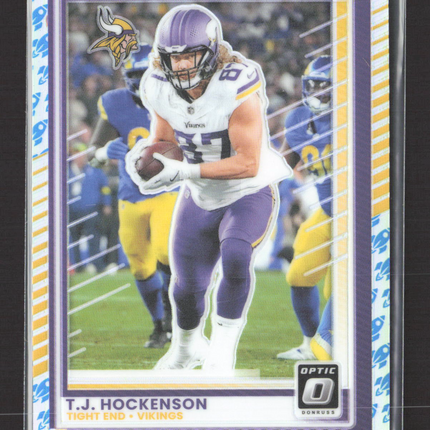 2025 Panini Donruss Optic Prizm T.J. Hockenson #145 Rocket