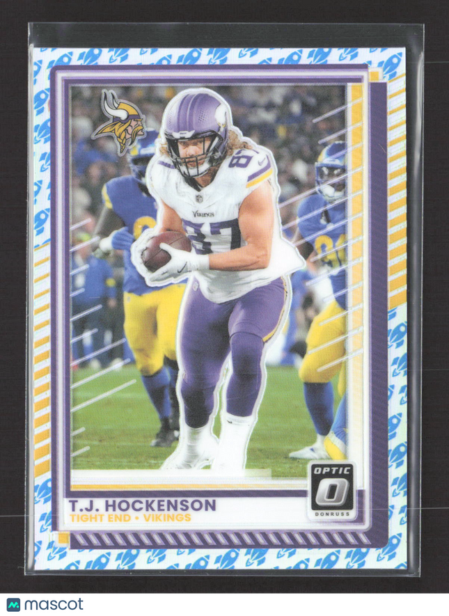 2025 Panini Donruss Optic Prizm T.J. Hockenson #145 Rocket