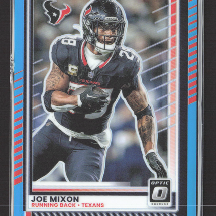 2025 Panini Donruss Optic Prizm Joe Mixon #130 Blue 233/349