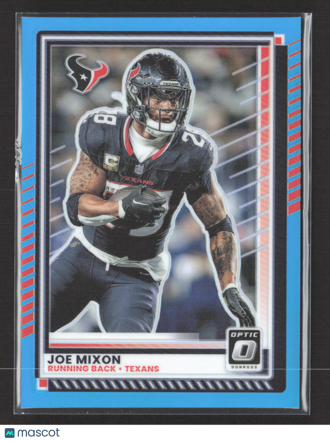 2025 Panini Donruss Optic Prizm Joe Mixon #130 Blue 233/349