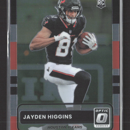 2025 Panini Donruss Optic Football Jayden Higgins #13 RC