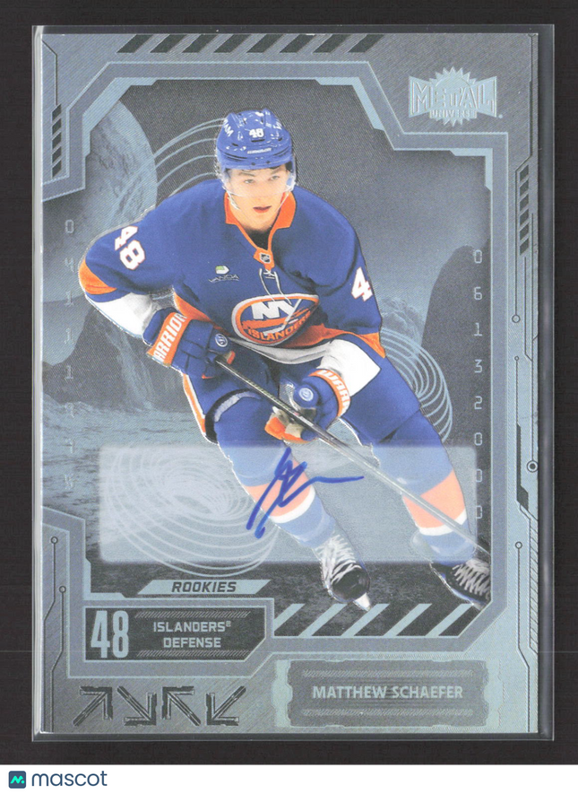 2026 Upper Deck SkyBox Metal Universe Hockey Matthew Schaefer #113 auto