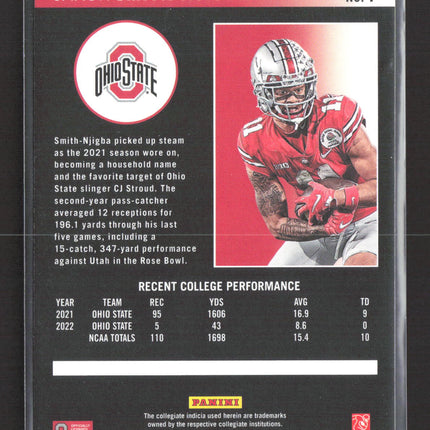 2023 Panini Chronicles Pinnacle Draft Picks Jaxon Smith-Njigba #7 RC