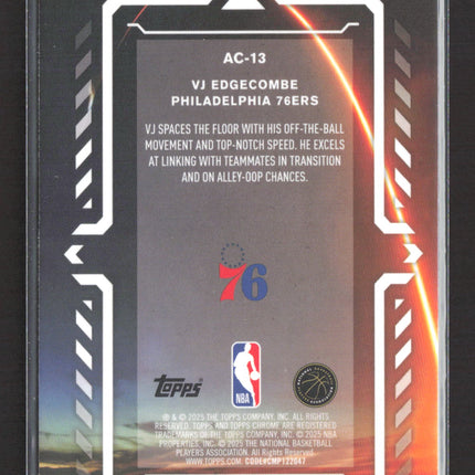 2025 Topps Chrome Activators VJ Edgecombe #AC-13 RC