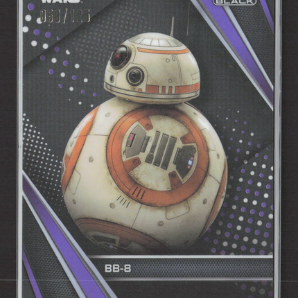 2020 Topps Chrome Black Star Wars 050/125 #5 purple