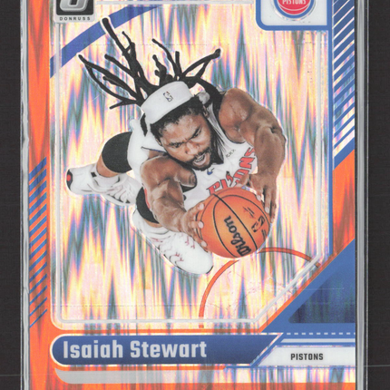 2025 Panini Donruss Optic Basketball Isaiah Stewart #81 Orange Prizm /225